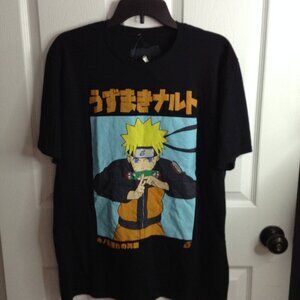 Naruto Shippuden Tee; "L" Featuring Naruto Uzumaki; Officially Licensed, Y2K